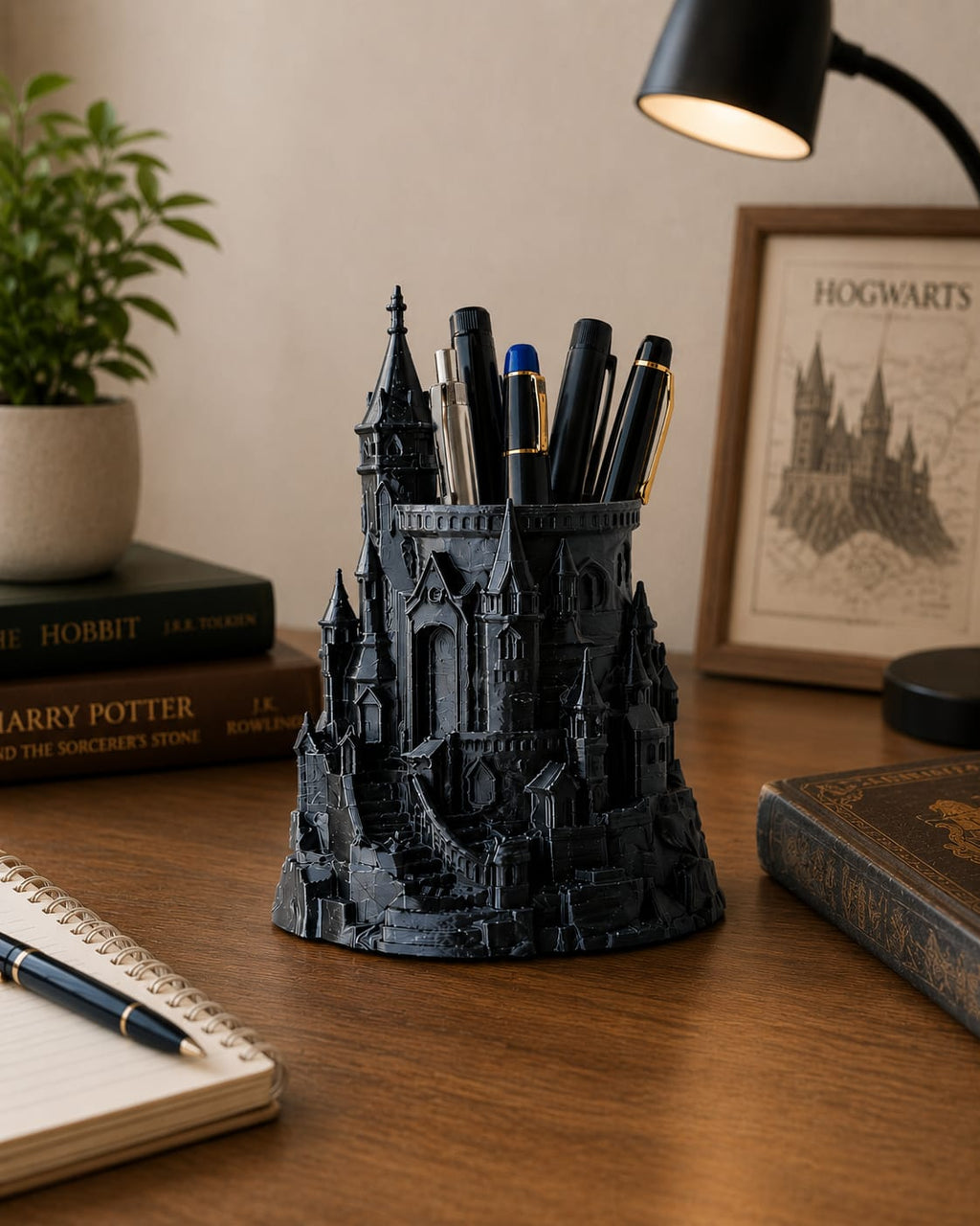 harry potter castle pen holder